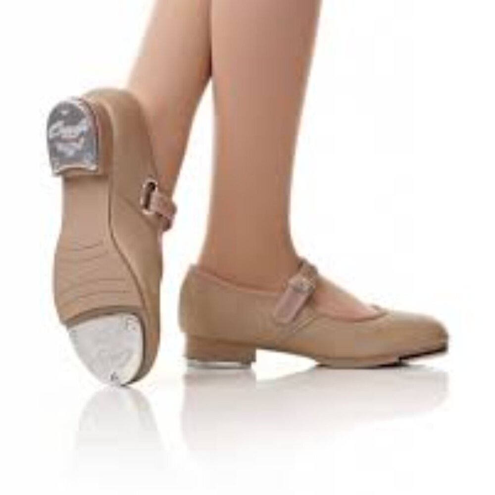 NWT Capezio Mary Jane TeleTone Tap Leather Girl  Shoes
